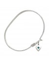 4158HSTN5 Heart Bangle Bracelet, Available in multiple sizes and designs