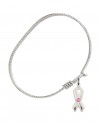 5150STN10 Cancer Awareness Bangle Bracelet, Available in multiple sizes and designs