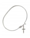 5417 Crucifix Bangle Bracelet, Available in multiple sizes and designs