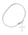 60361-STN4 Cross Bangle Bracelet, Available in multiple sizes and designs