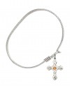 60363-STN11 Cross Bangle Bracelet, Available in multiple sizes and designs