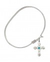 60363-STN12 Cross Bangle Bracelet, Available in multiple sizes and designs