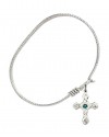 60363-STN5 Cross Bangle Bracelet, Available in multiple sizes and designs