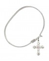 60363-STN6 Cross Bangle Bracelet, Available in multiple sizes and designs