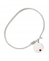 6222STN1 Plain Disc Bangle Bracelet, Available in multiple sizes and designs