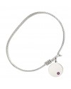 6222STN2 Plain Disc Bangle Bracelet, Available in multiple sizes and designs