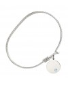 6222STN3 Plain Disc Bangle Bracelet, Available in multiple sizes and designs