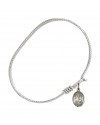 9001 St. Albert the Great Bangle Bracelet, Available in multiple sizes and designs