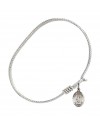 9006 St. Barbara Bangle Bracelet, Available in multiple sizes and designs