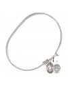 9008 St. Benedict Bangle Bracelet, Available in multiple sizes and designs