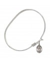 9014 St. Catherine of Siena Bangle Bracelet, Available in multiple sizes and designs