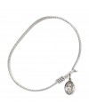 9019 St. Camillus of Lellis Bangle Bracelet, Available in multiple sizes and designs