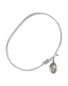 9020 St. Charles Borromeo Bangle Bracelet, Available in multiple sizes and designs