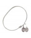 90221 St. Christopher / Air Force Bangle Bracelet, Available in multiple sizes and designs