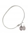 90226 St. Christopher / Navy Bangle Bracelet, Available in multiple sizes and designs