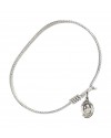 9028 St. Clare of Assisi Bangle Bracelet, Available in multiple sizes and designs