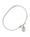 9029 St. Jane of Valois Bangle Bracelet, Available in multiple sizes and designs