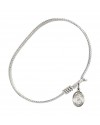 9072 St. Margaret Mary Alacoque Bangle Bracelet, Available in multiple sizes and designs