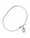 9089 St. Martin de Porres Bangle Bracelet, Available in multiple sizes and designs