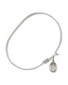 9095 St. Rose of Lima Bangle Bracelet, Available in multiple sizes and designs