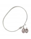 9139 St. Christopher/Figure Skating Bangle Bracelet, Available in multiple sizes and designs