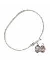 9142 St. Christopher/Gymnastics Bangle Bracelet, Available in multiple sizes and designs