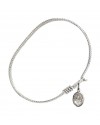 9144 St. Christopher/Lacrosse Bangle Bracelet, Available in multiple sizes and designs