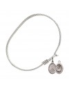 9145 St. Christopher/Softball Bangle Bracelet, Available in multiple sizes and designs