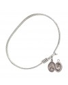 9150 St. Christopher/Baseball Bangle Bracelet, Available in multiple sizes and designs