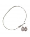 9154 St. Christopher/Soccer Bangle Bracelet, Available in multiple sizes and designs