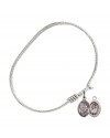 9159 St. Christopher/Wrestling Bangle Bracelet, Available in multiple sizes and designs