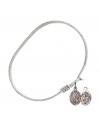 9163 St. Sebastian/Basketball Bangle Bracelet, Available in multiple sizes and designs