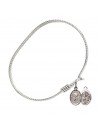 9170 St. Sebastian/Cheerleading Bangle Bracelet, Available in multiple sizes and designs