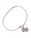 9173 St. Sebastian/Dance Bangle Bracelet, Available in multiple sizes and designs