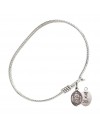 9182 St. Kateri/Equestrian Bangle Bracelet, Available in multiple sizes and designs