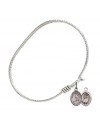 9193 St. Christopher / Skiing Bangle Bracelet, Available in multiple sizes and designs