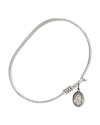 9208 St. Maria Goretti Bangle Bracelet, Available in multiple sizes and designs