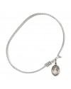 9219 St. Gertrude of Nivelles Bangle Bracelet, Available in multiple sizes and designs