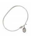 9224 St. Elizabeth Ann Seton Bangle Bracelet, Available in multiple sizes and designs