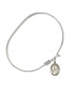 9308 St. Finnian of Clonard Bangle Bracelet, Available in multiple sizes and designs