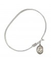 9321 St. Columbanus Bangle Bracelet, Available in multiple sizes and designs