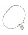 9345 Virgin of the Globe Bangle Bracelet, Available in multiple sizes and designs