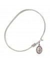 9375 St. Simon the Apostle Bangle Bracelet, Available in multiple sizes and designs