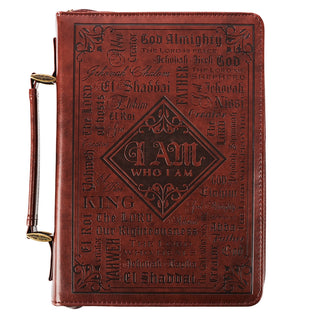 Names of God in Brown Bible Cover - BBC641