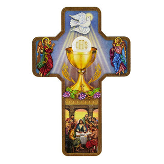 First Communion Wall Cross - Chalice - BK-12120