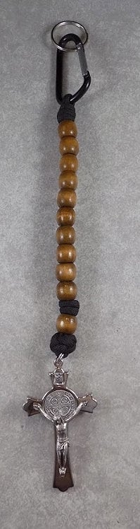 St. Joseph II One Decade Light Wood Paracord Rosary