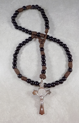 Black Monk Paracord Rosary - BMBRO