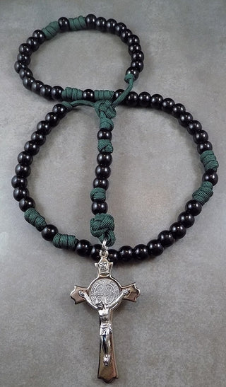 Black Monk Paracord Rosary - BMGRE