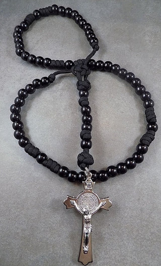 Black Monk Paracord Rosary - BMOBM