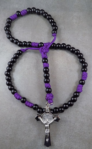 Black Monk Paracord Rosary - BMPUR